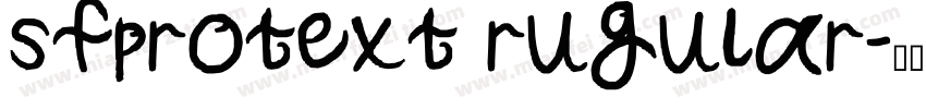 sfprotext rugular字体转换